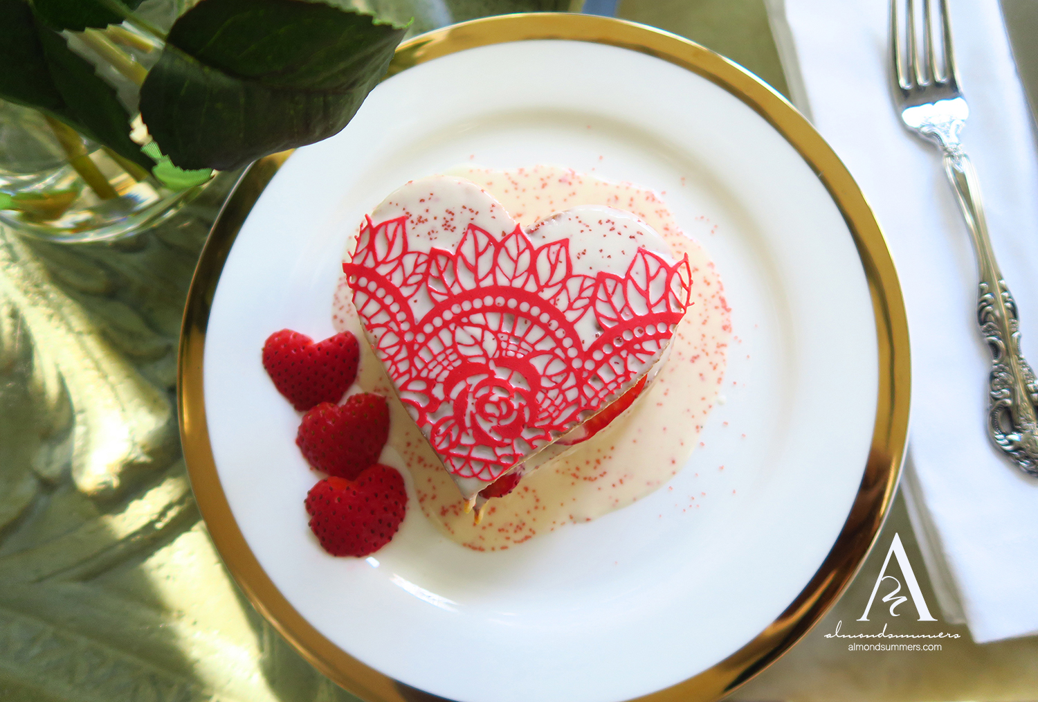 Valentine's Day Breakfast Ideas heart shaped pancakes