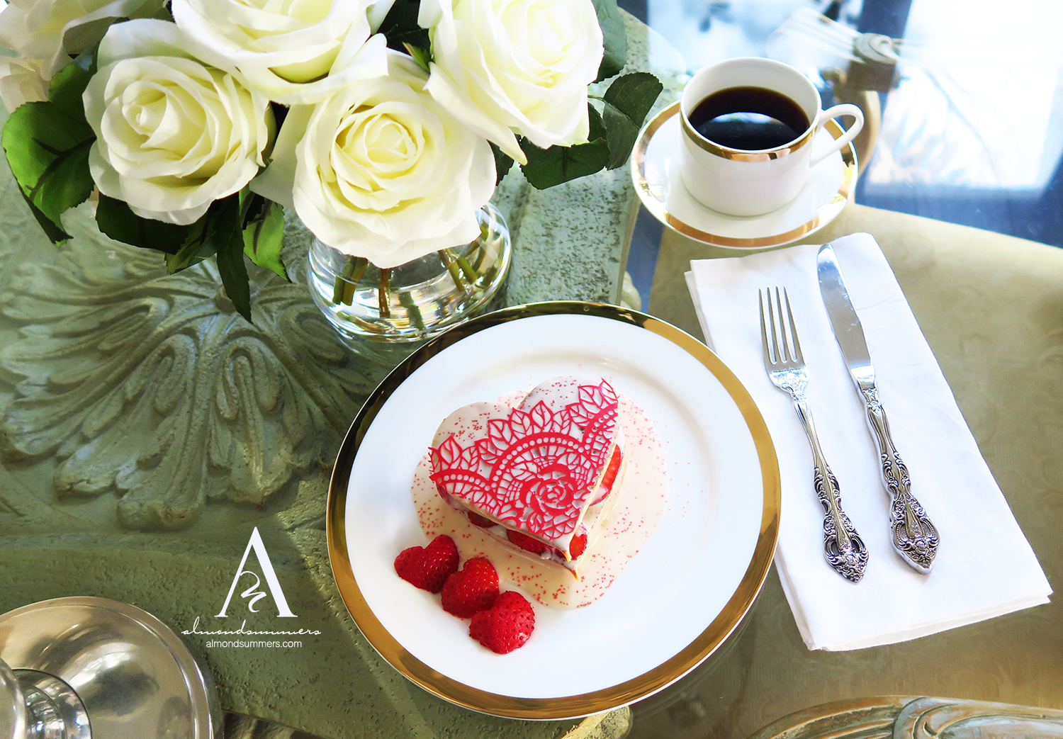 Valentine's Day Breakfast Ideas heart shaped pancakes